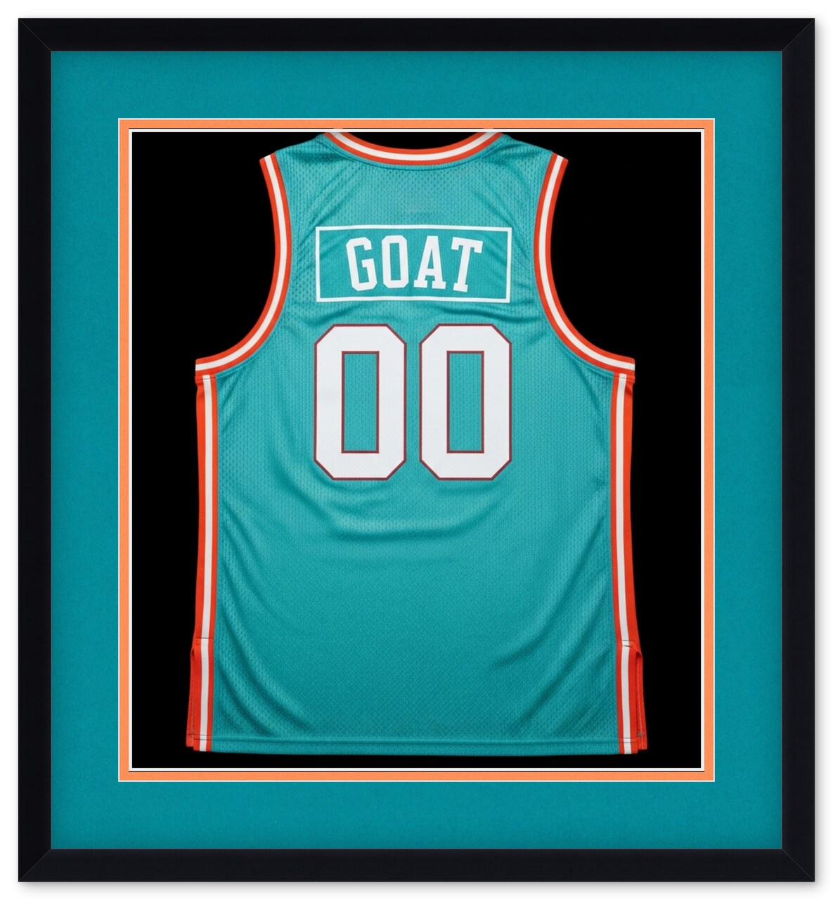 CustomPictureFrames.com Solid Wood Jersey Shadow Box Frame - Matte Black - Sizes 24x26 - Wall Display With Double Mat Made in the USA